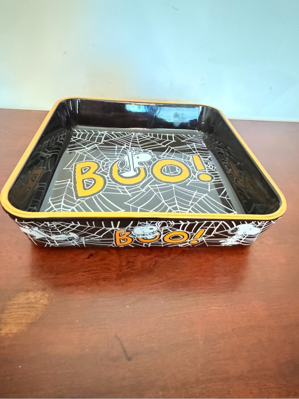 PEANUTS Snoopy Halloween 'BOO!' 9-inch Square Ceramic Baking Pan